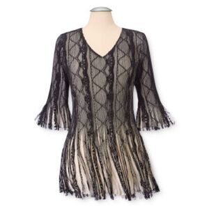 Elegant Black Lace Blouse